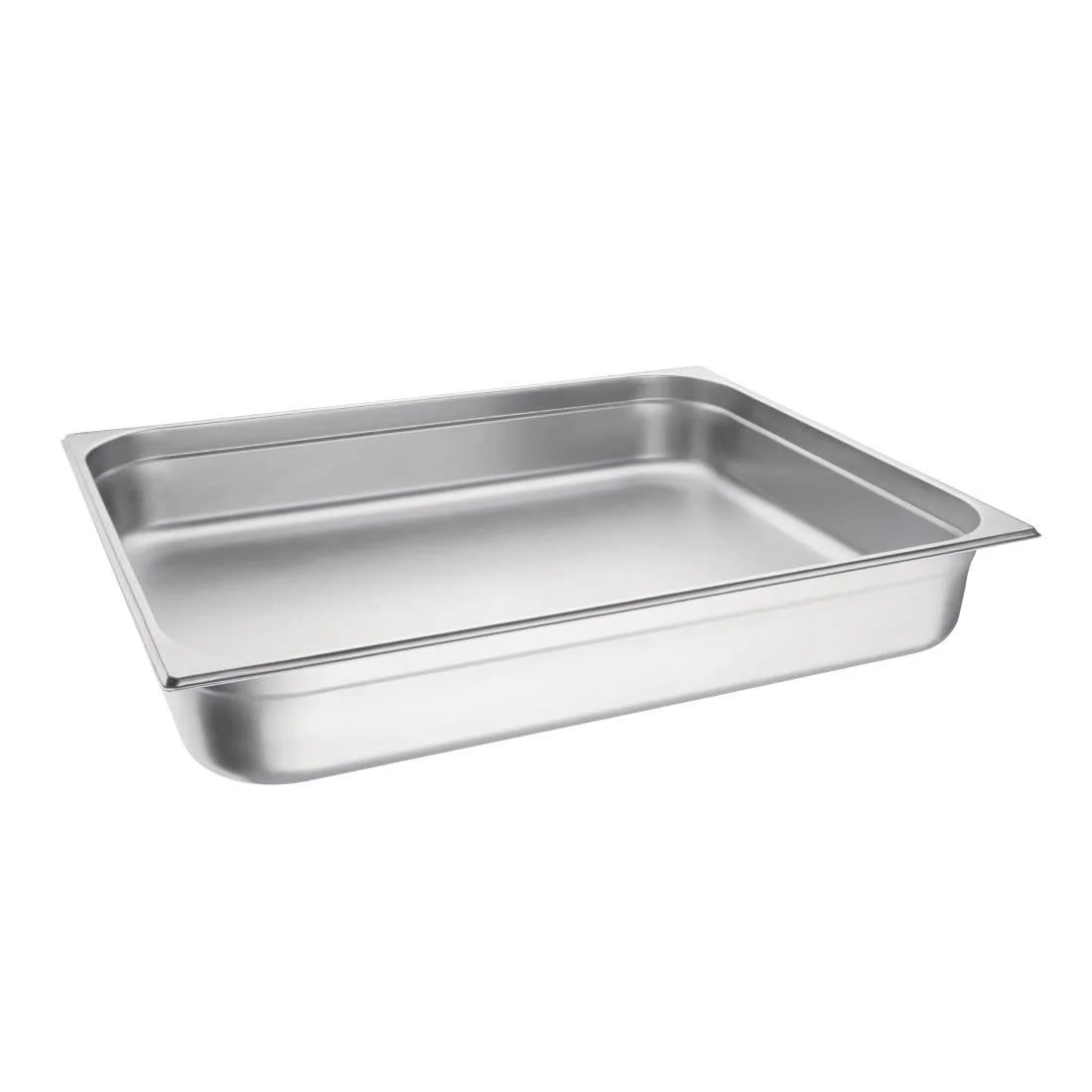 Vogue Stainless Steel 2/1 Double Size Gastronorm Pan 100mm