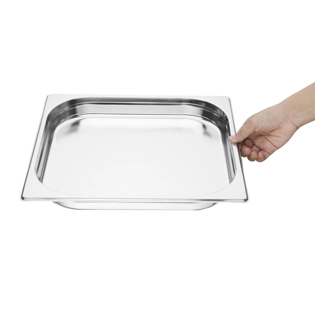 Vogue Stainless Steel 2/3 Gastronorm Pan 40mm - Image 5