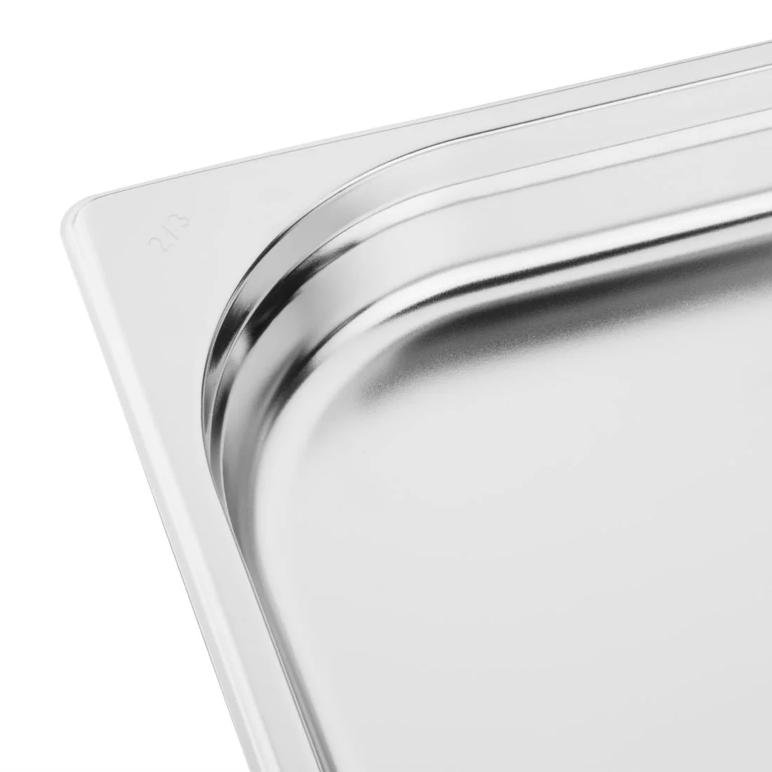 Vogue Stainless Steel 2/3 Gastronorm Pan 40mm - Image 6
