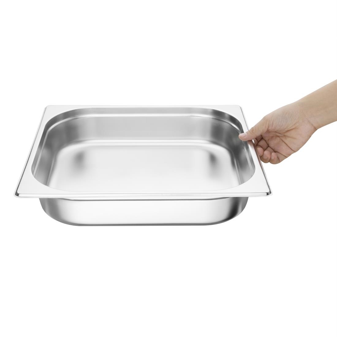 Vogue Stainless Steel 2/3 Gastronorm Pan 65mm
