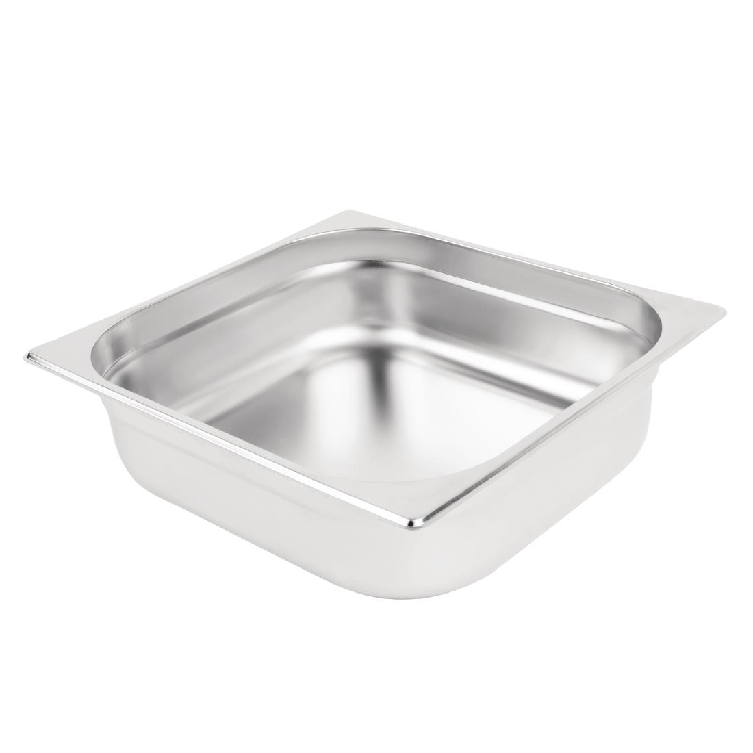 Vogue Stainless Steel 2/3 Gastronorm Pan 100mm