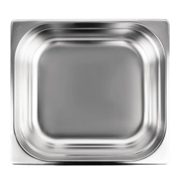 Vogue Stainless Steel 2/3 Gastronorm Pan 100mm