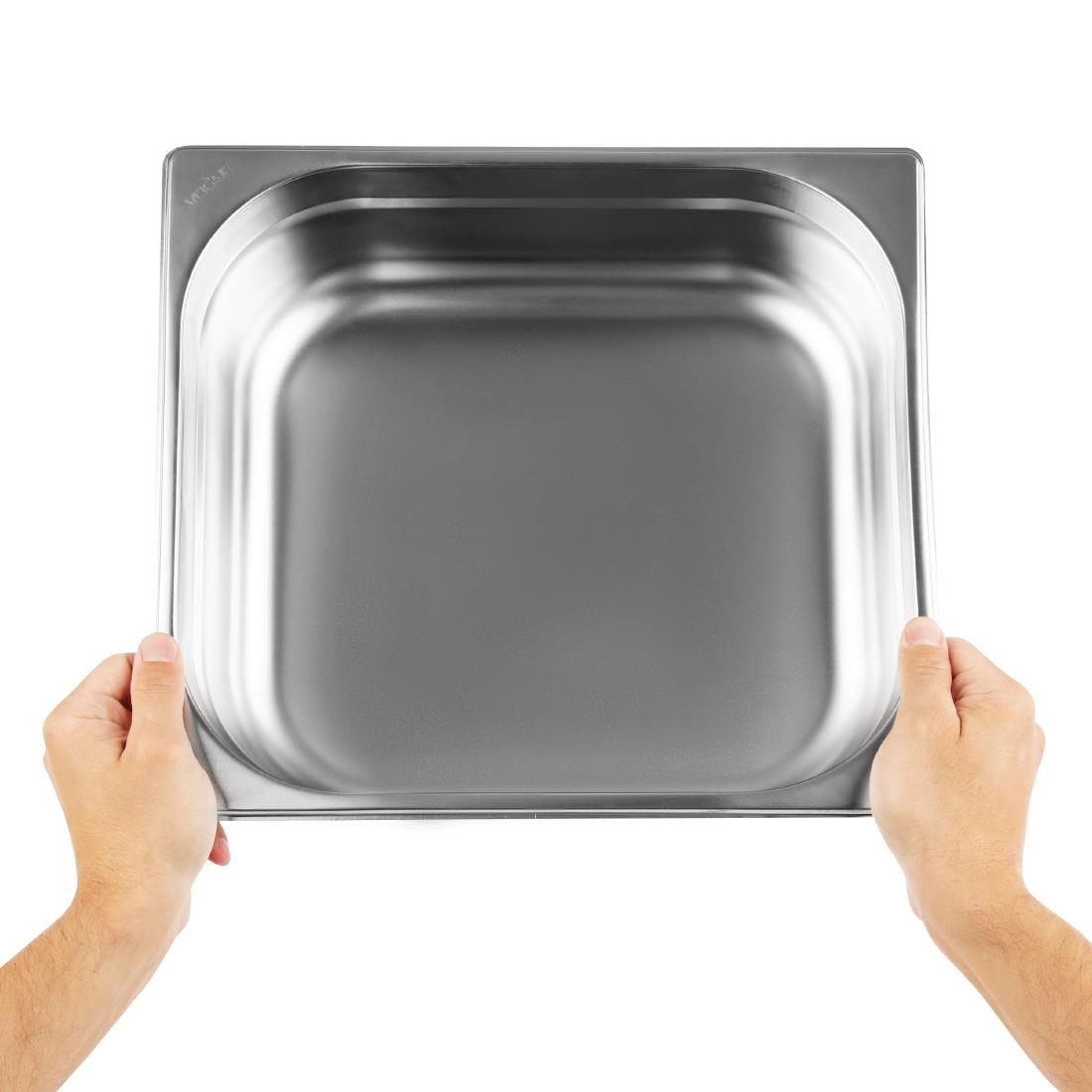 Vogue Stainless Steel 2/3 Gastronorm Pan 100mm