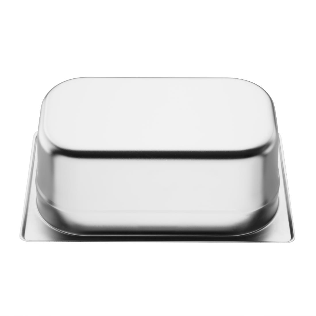 Vogue Stainless Steel 1/4 Gastronorm Pan 100mm