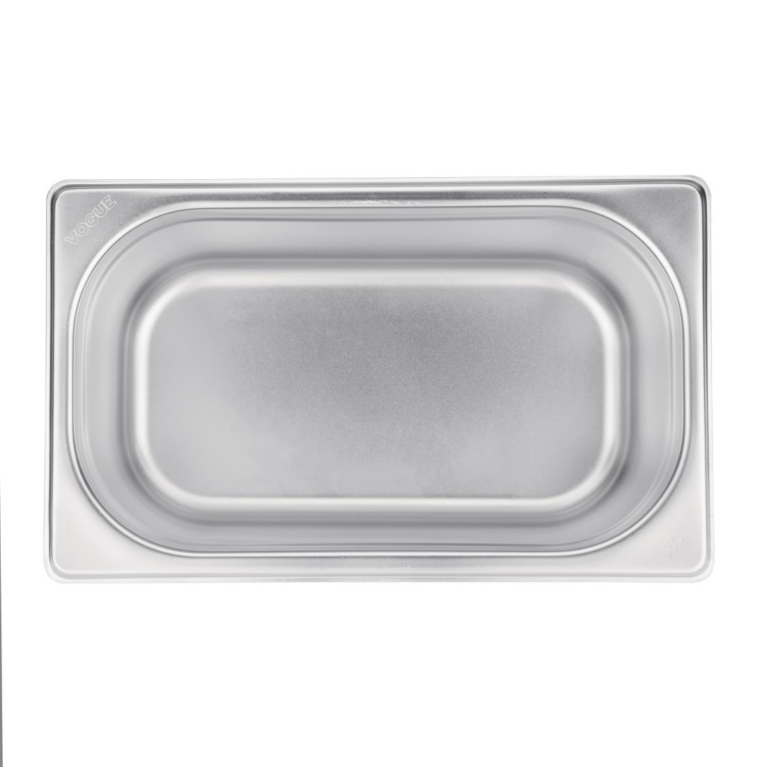 Vogue Stainless Steel 1/4 Gastronorm Pan 150mm
