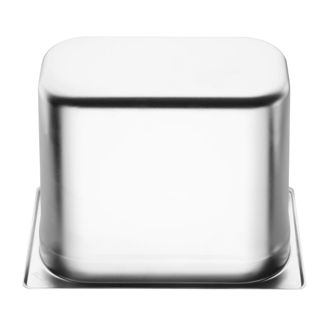 Vogue Stainless Steel 1/4 Gastronorm Pan 200mm