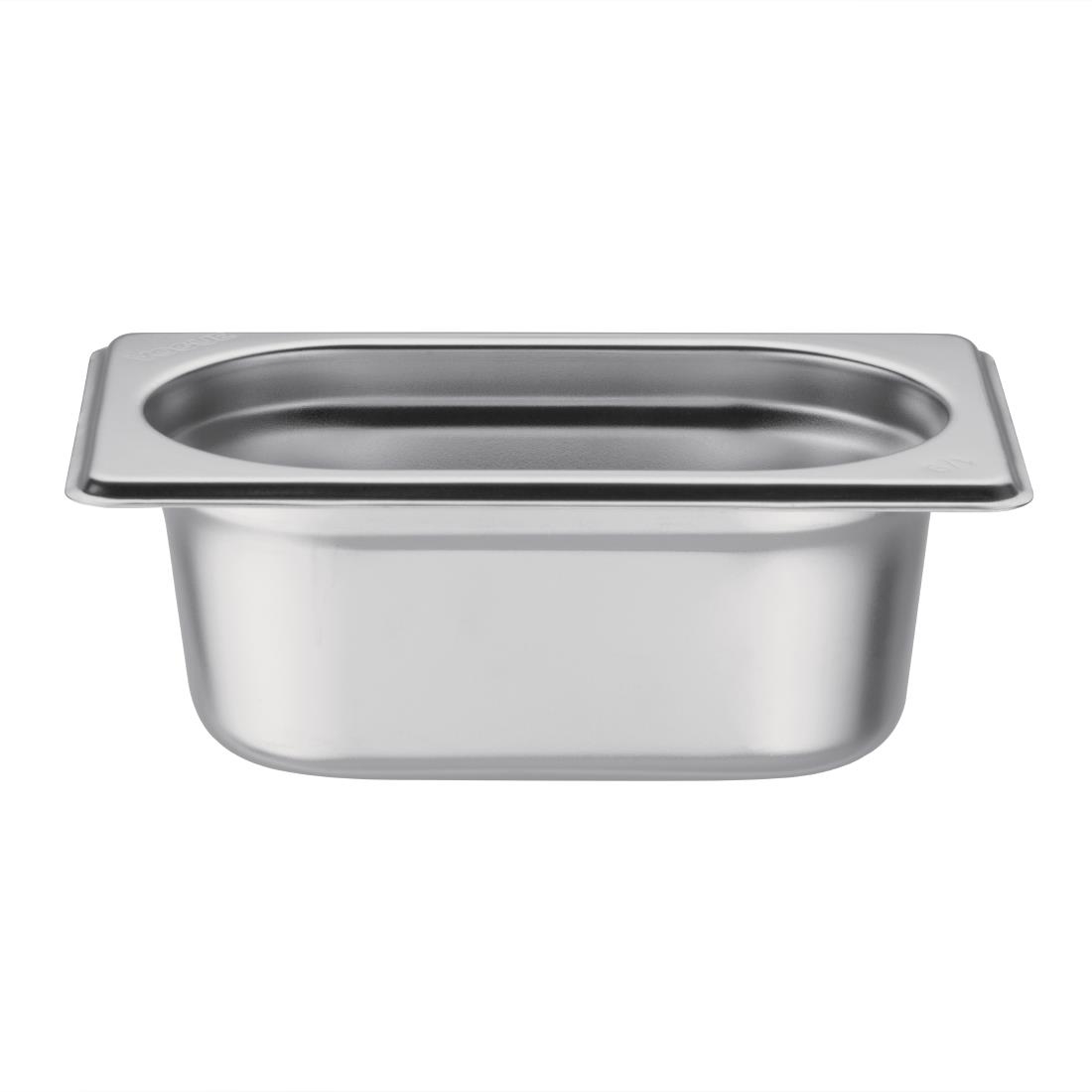 Vogue Stainless Steel 1/9 Gastronorm Pan 65mm