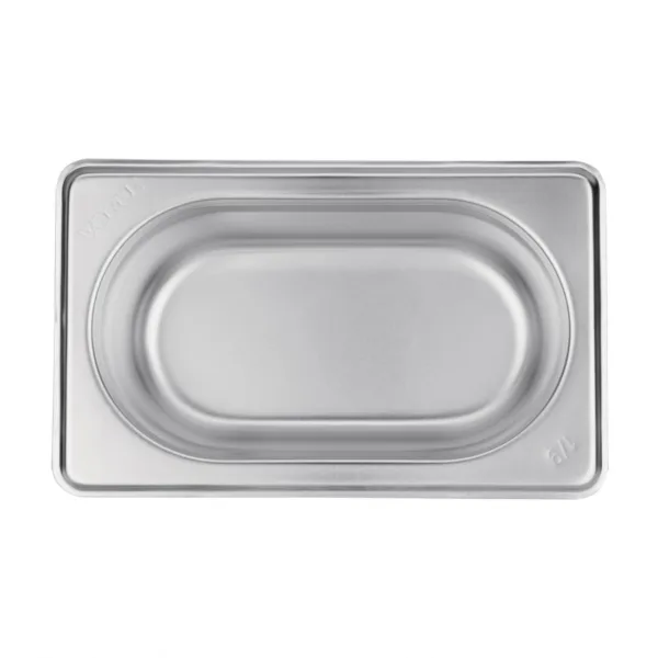 Vogue Stainless Steel 1/9 Gastronorm Pan 65mm