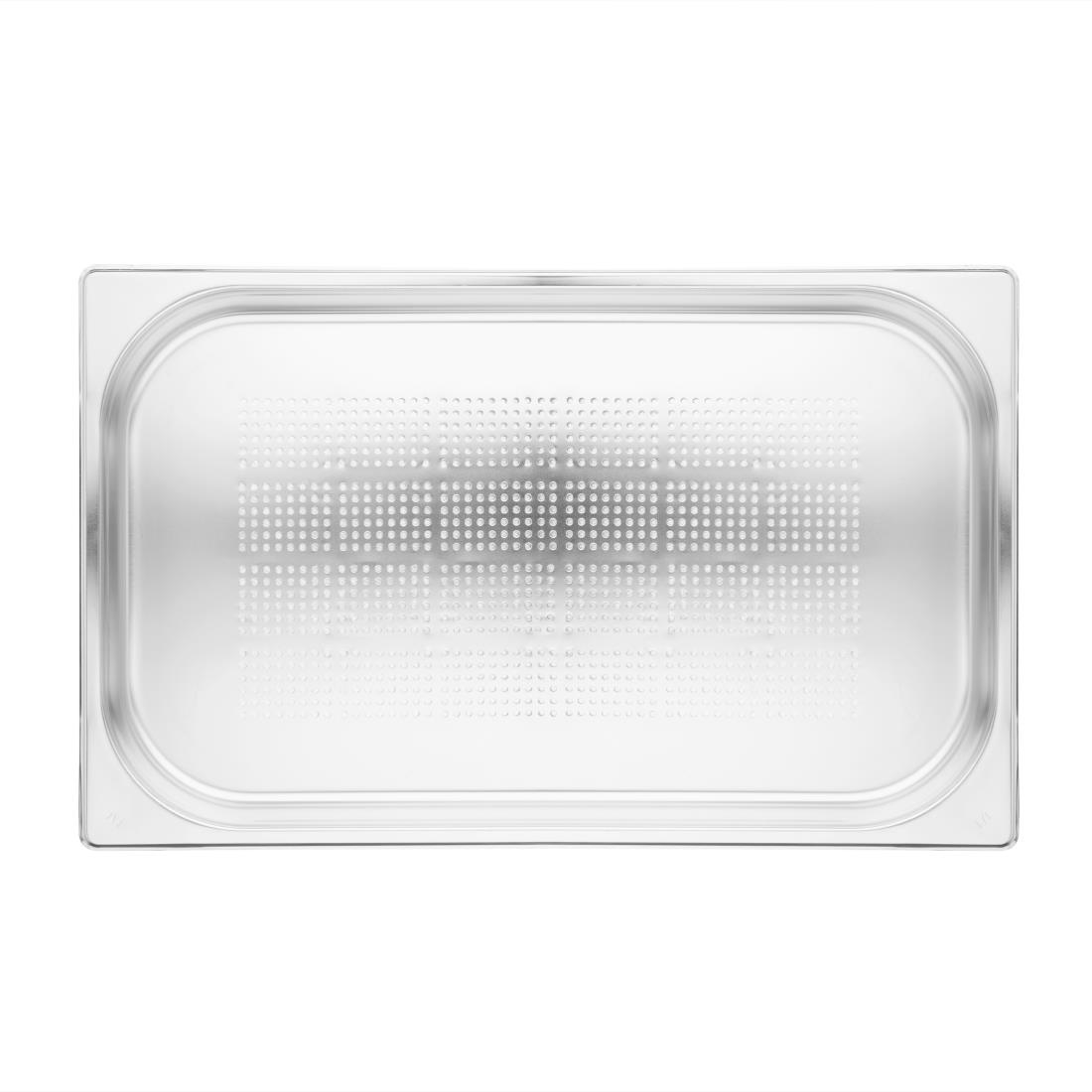 Vogue Stainless Steel Perforated 1/1 Gastronorm Pan 40mm
