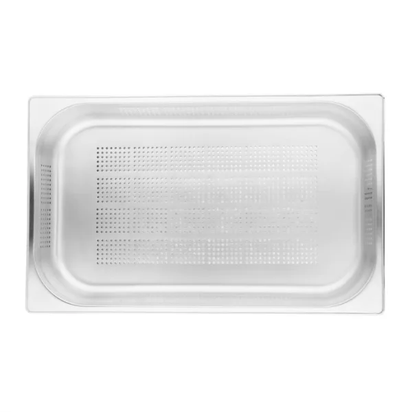 Vogue Stainless Steel Perforated 1/1 Gastronorm Pan 65mm