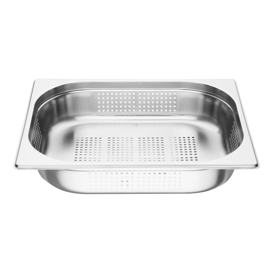 Vogue Stainless Steel Perforated 1/2 Gastronorm Pan 65mm