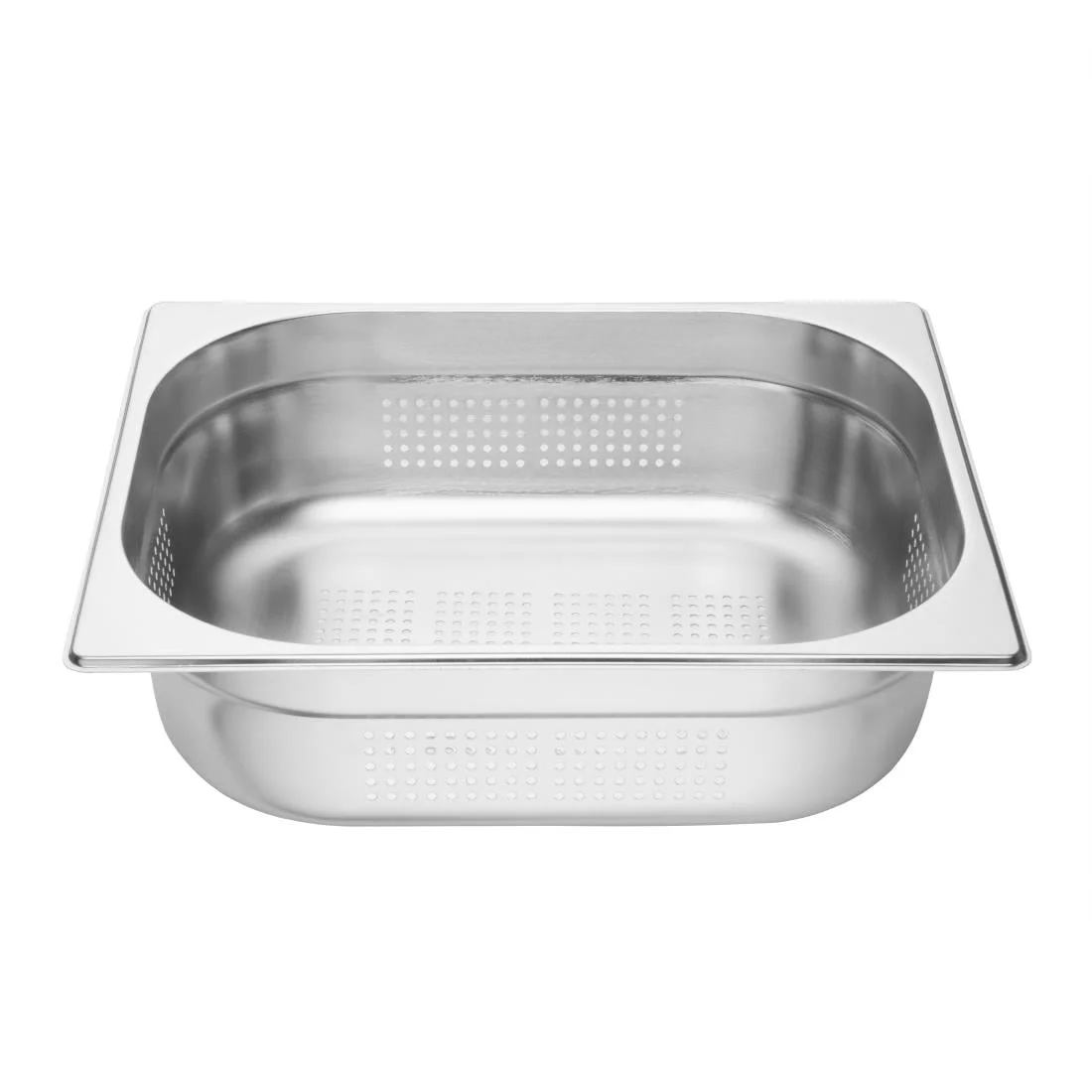 Vogue Stainless Steel Perforated 1/2 Gastronorm Pan 100mm - Image 4