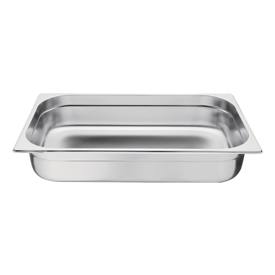 Vogue Stainless Steel 1/1 Gastronorm Pan 100mm