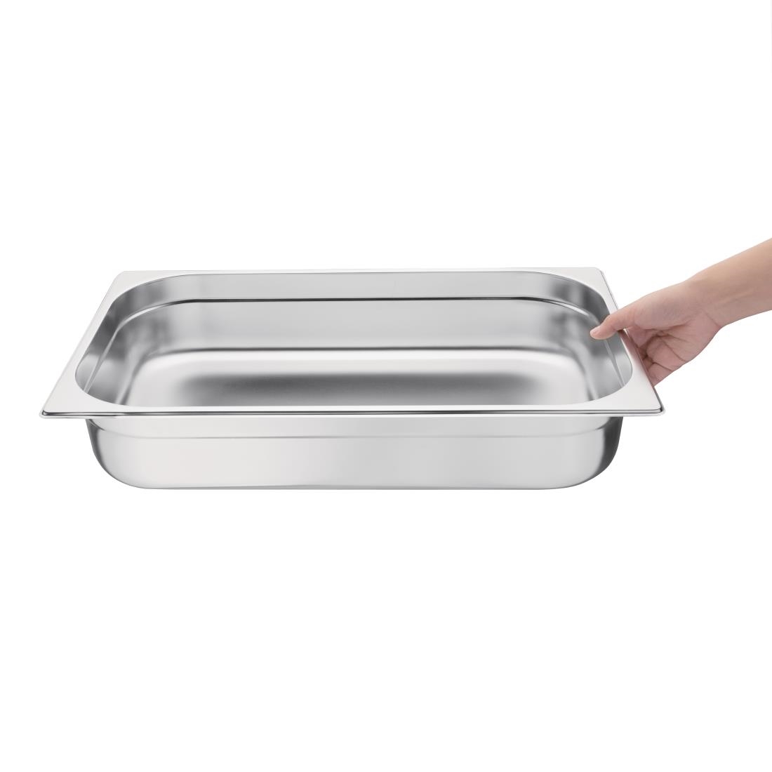 Vogue Stainless Steel 1/1 Gastronorm Pan 100mm