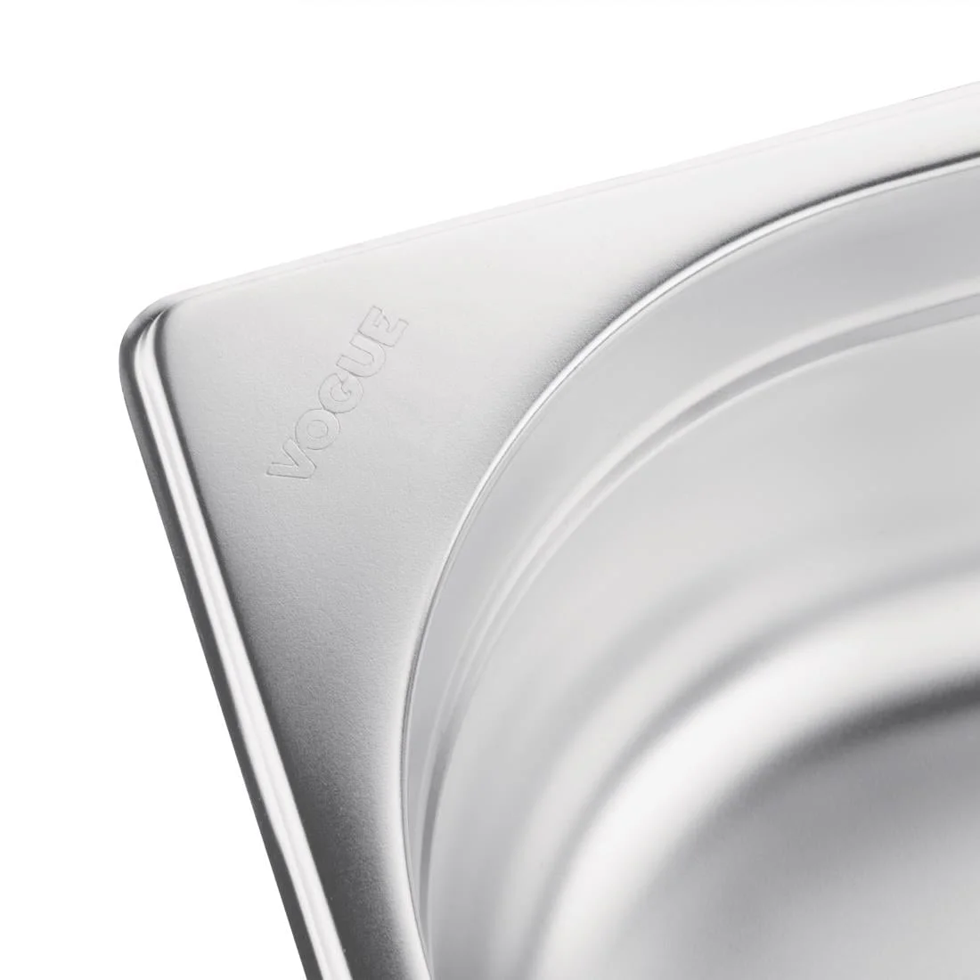 Vogue Stainless Steel 1/1 Gastronorm Pan 100mm - Image 8