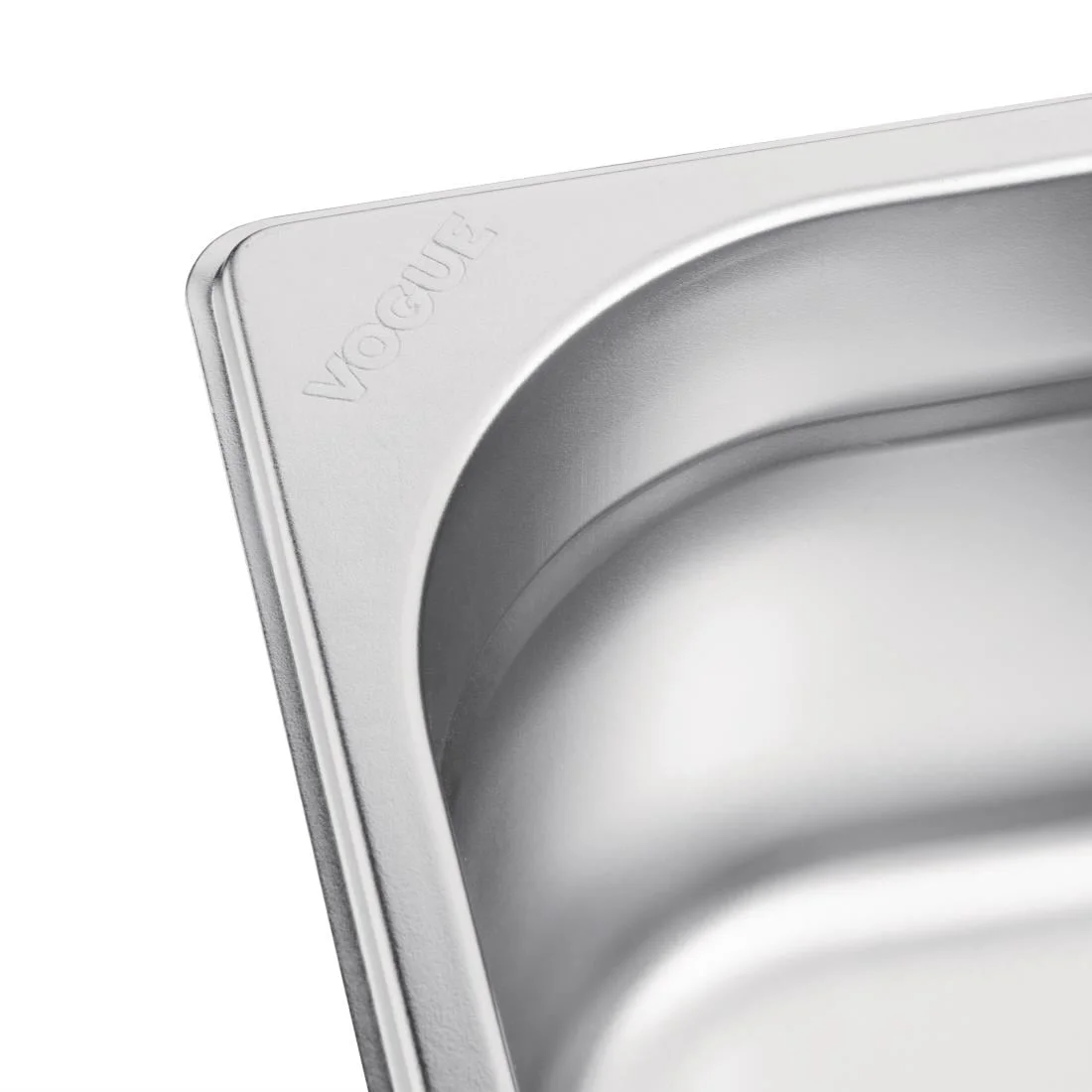 Vogue Stainless Steel 1/1 Gastronorm Pan 150mm - Image 6
