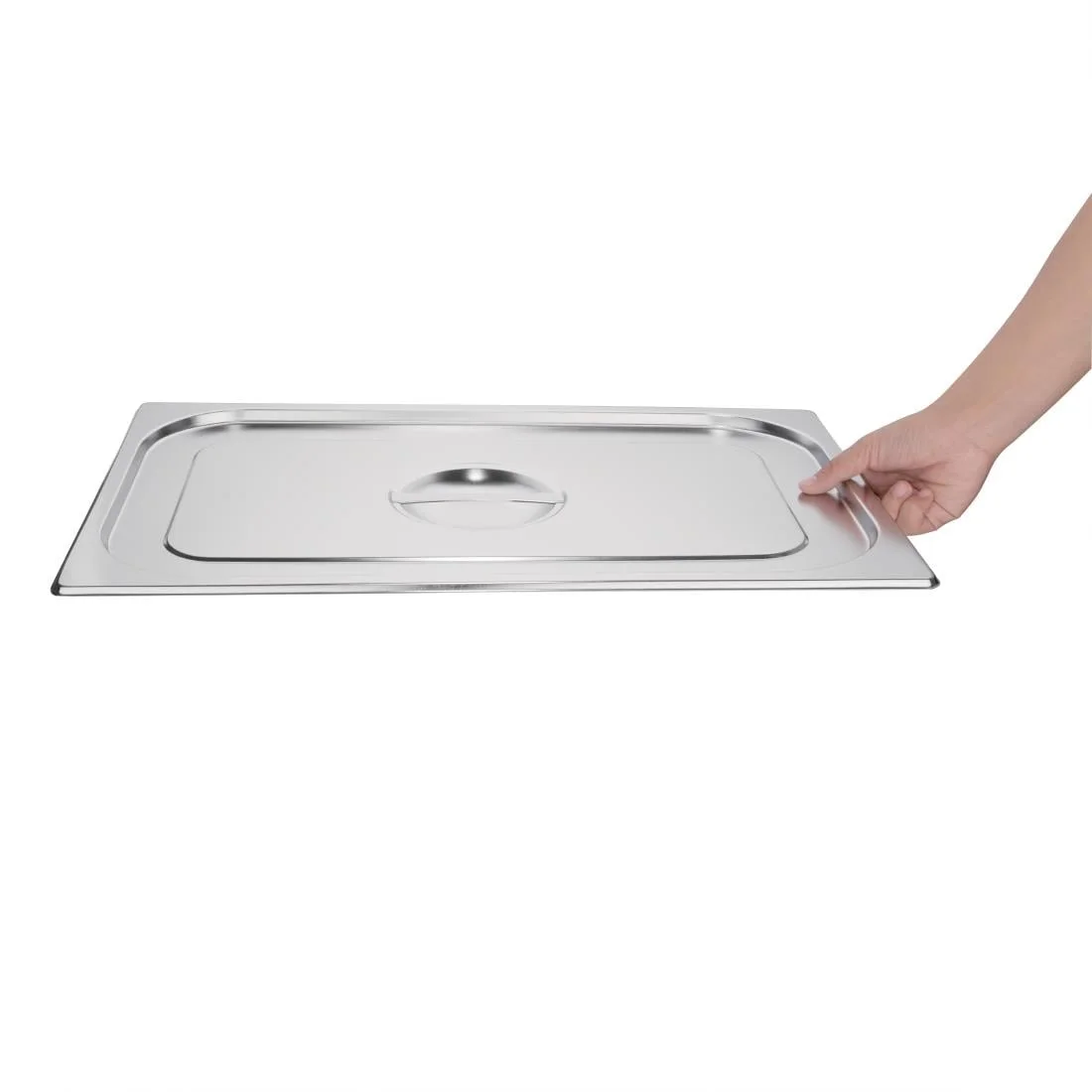 Vogue Stainless Steel 1/1 Gastronorm Lid - Image 4