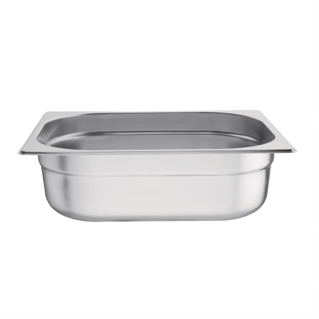 Vogue Stainless Steel 1/2 Gastronorm Pan 100mm