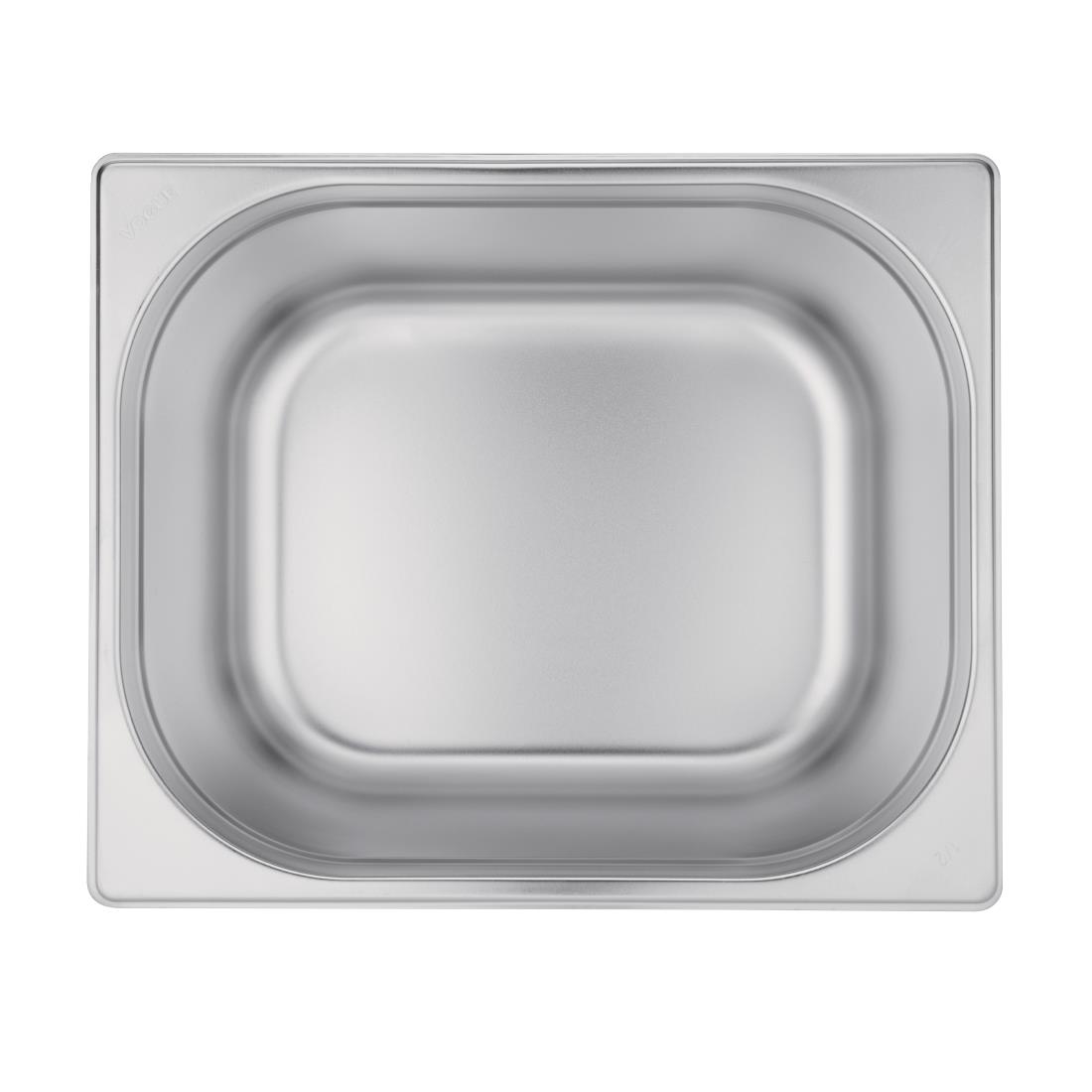 Vogue Stainless Steel 1/2 Gastronorm Pan 200mm