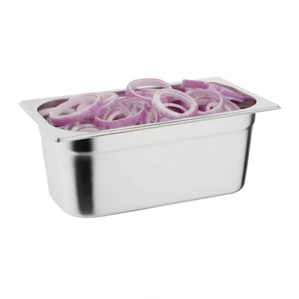 Vogue Stainless Steel 1/3 Gastronorm Pan 100mm