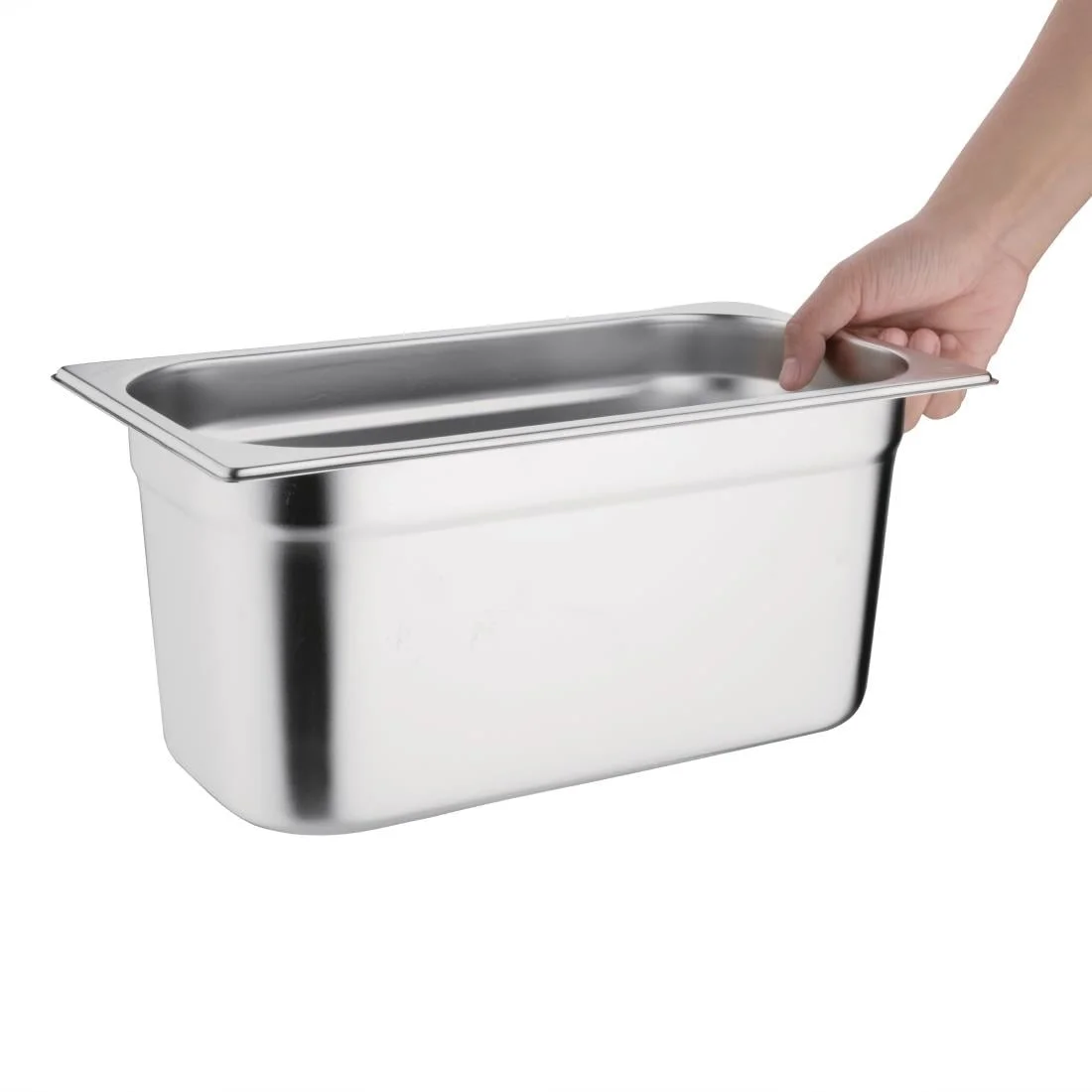 Vogue Stainless Steel 1/3 Gastronorm Pan 150mm - Image 5
