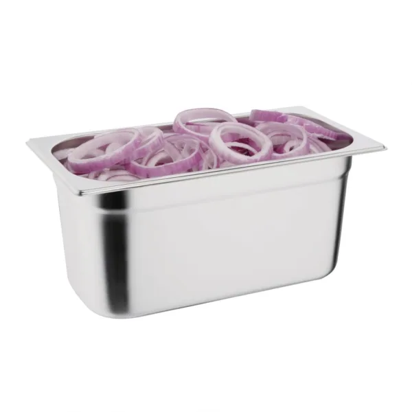 Vogue Stainless Steel 1/3 Gastronorm Pan 150mm