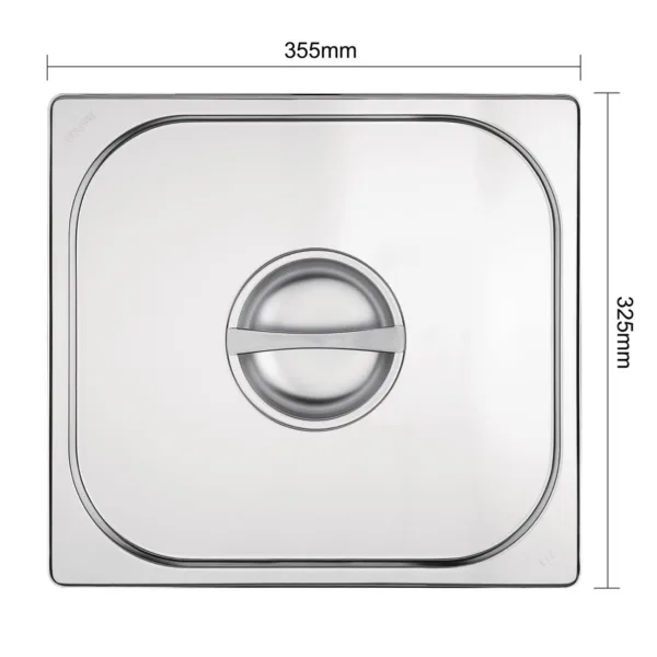 Vogue Stainless Steel 2/3 Gastronorm Lid