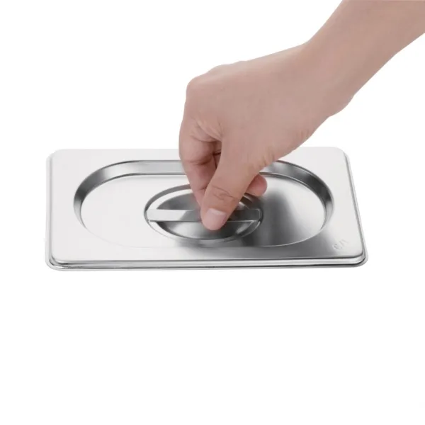 Vogue Stainless Steel 1/9 Gastronorm Lid