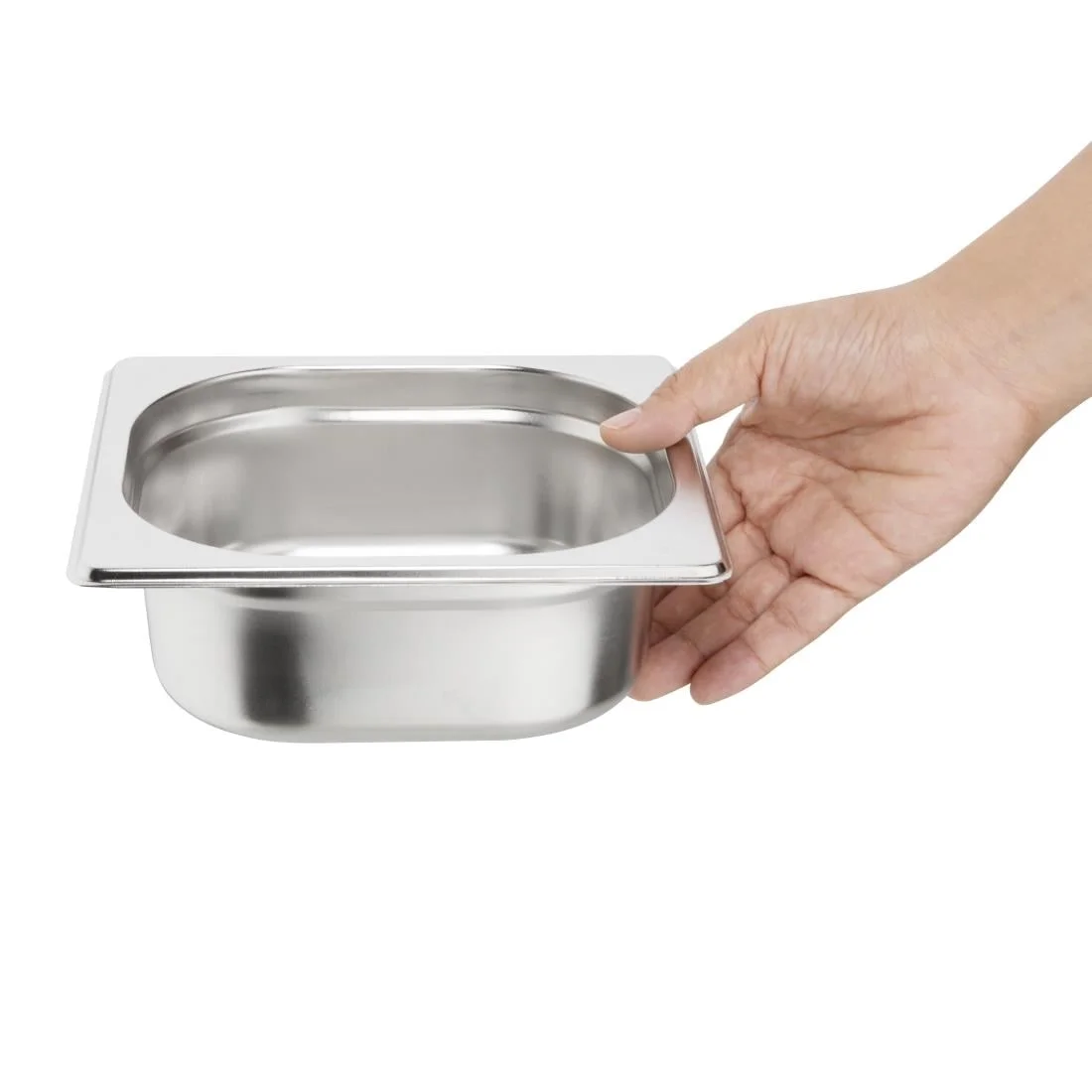 Vogue Stainless Steel 1/6 Gastronorm Pan 65mm - Image 4