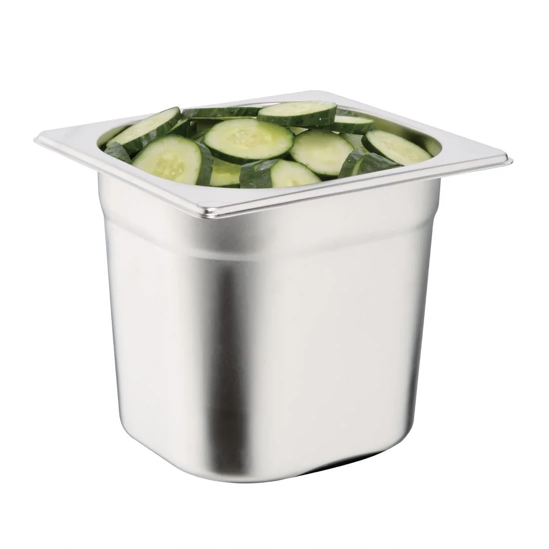 Vogue Stainless Steel 1/6 Gastronorm Pan 150mm - Image 8