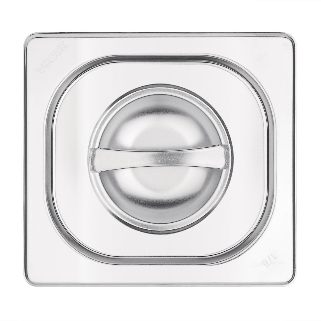 Vogue Stainless Steel 1/6 Gastronorm Lid