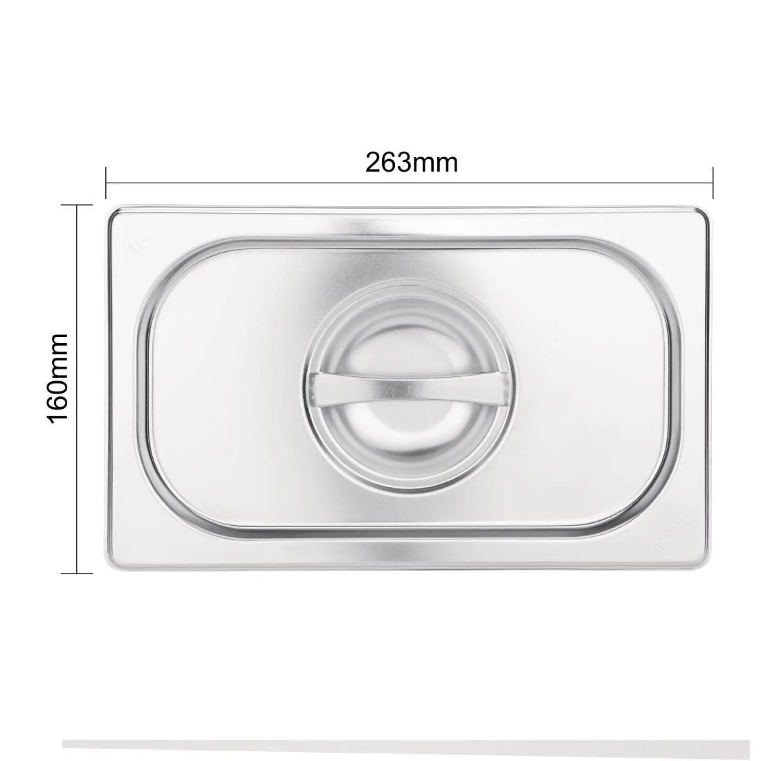 Vogue Stainless Steel 1/9 Gastronorm Lid - Image 6