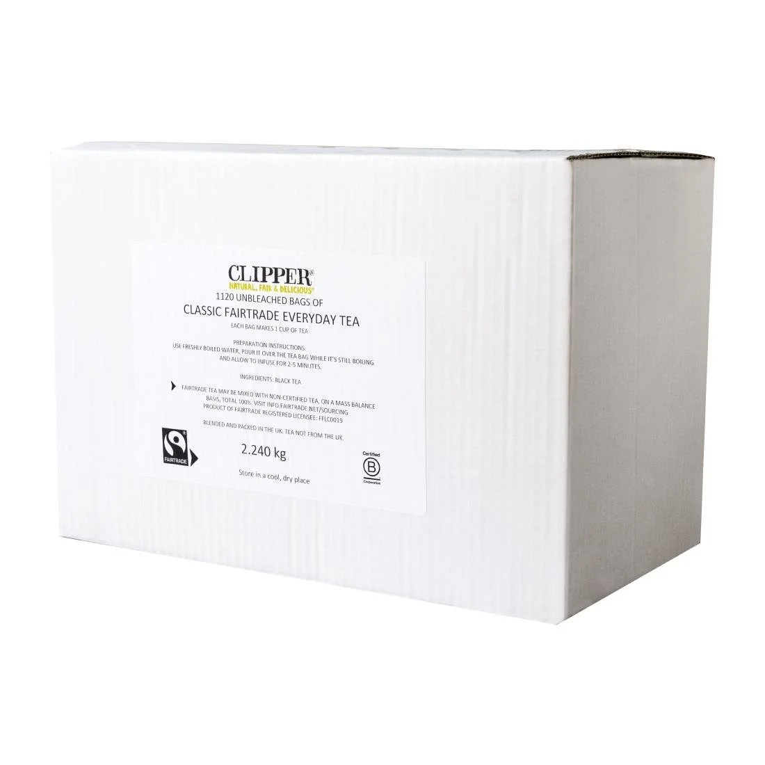 Clipper Fairtrade Classic Everyday Black Teabags - Envelope, String & Tag (250 pack) - Image 2