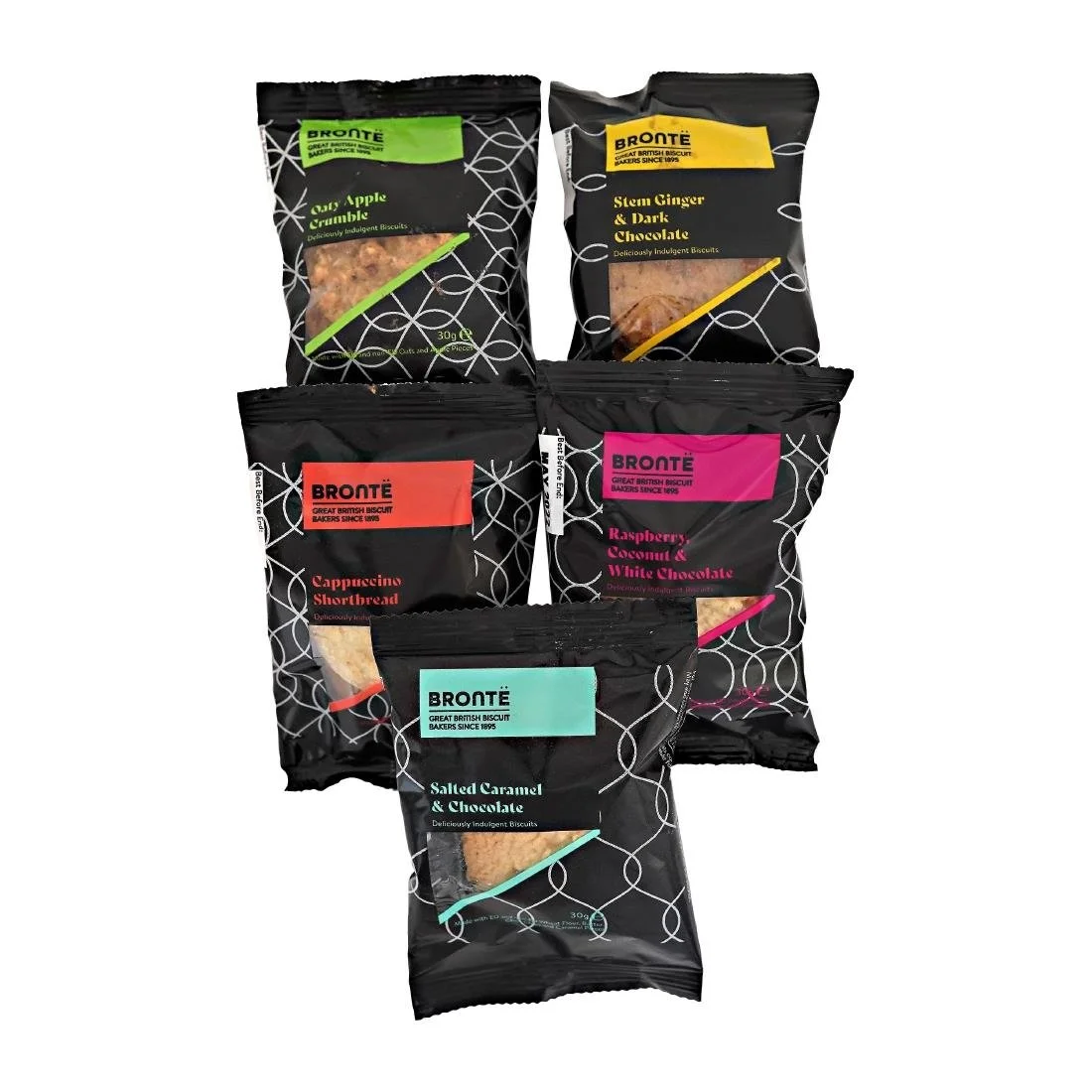 Bronte Luxury Mini Packs Assorted Biscuits 5 Varieties 30g (100 Pack) - Image 2