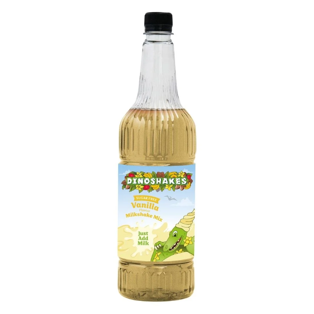 Dinoshakes Sugar Free Vanilla Milkshake Mix 1Ltr