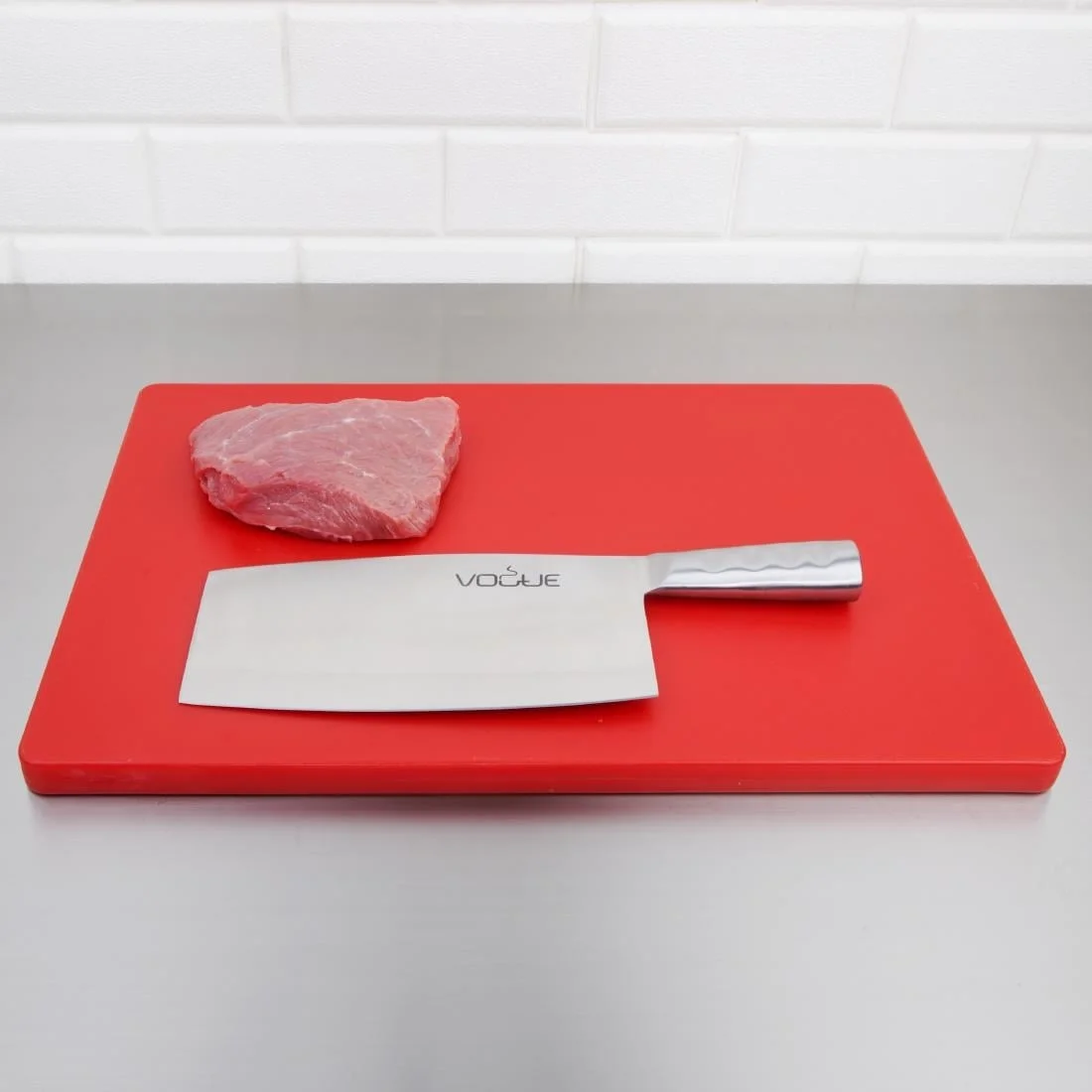 Vogue Stainless Steel Chinese Cleaver 20.5cm - Image 6