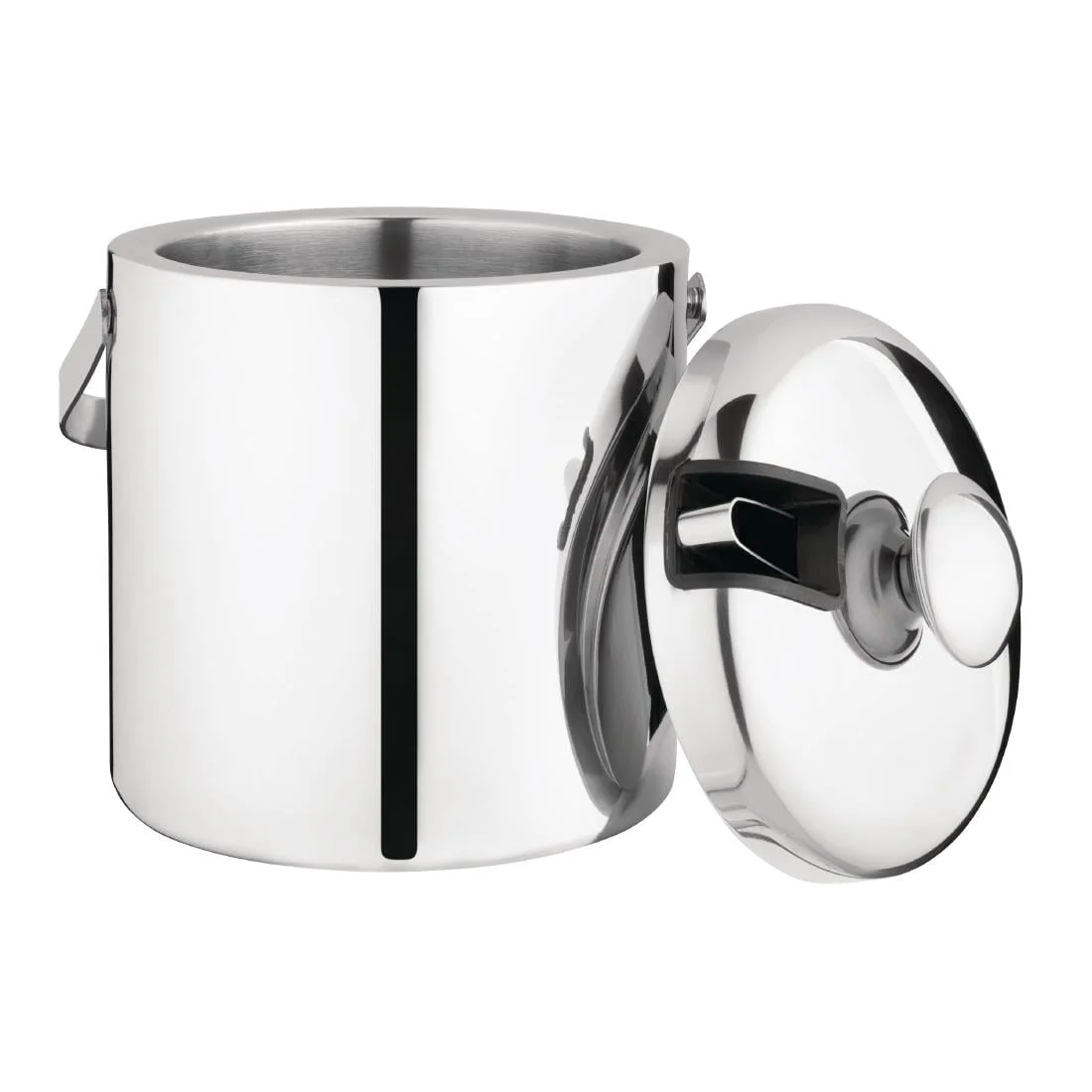 Ice Bucket with Lid and Tongs - Image 2
