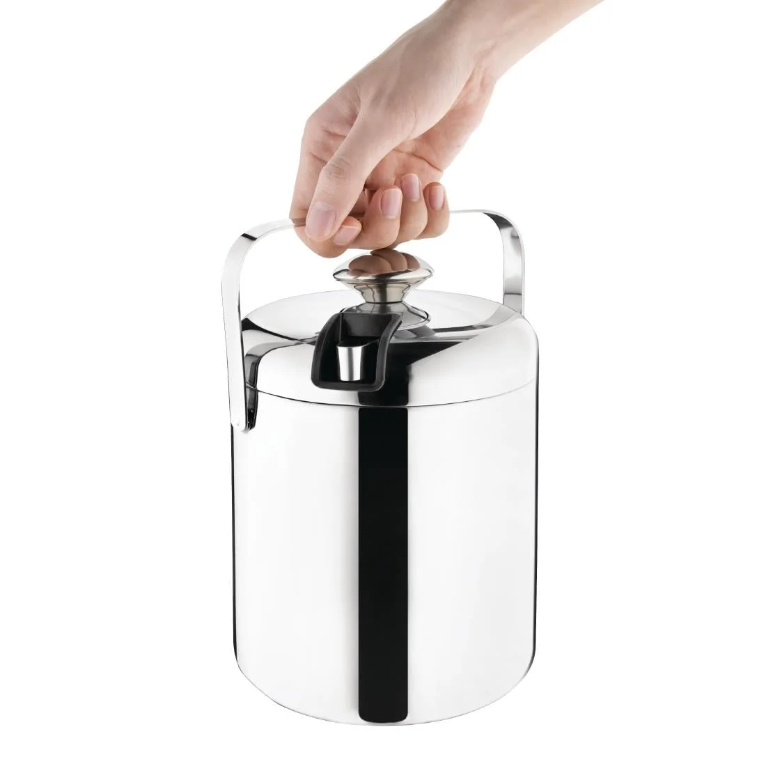 Ice Bucket with Lid and Tongs - Image 4