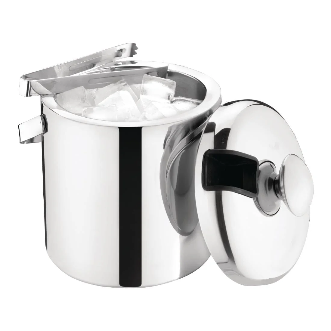 Ice Bucket with Lid and Tongs - Image 6