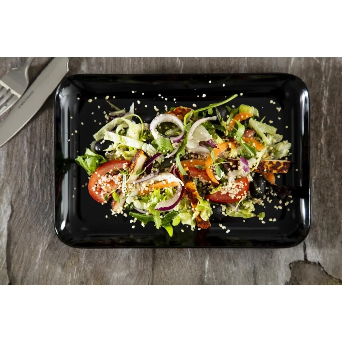 Rectangular Black Small Platter - Image 7