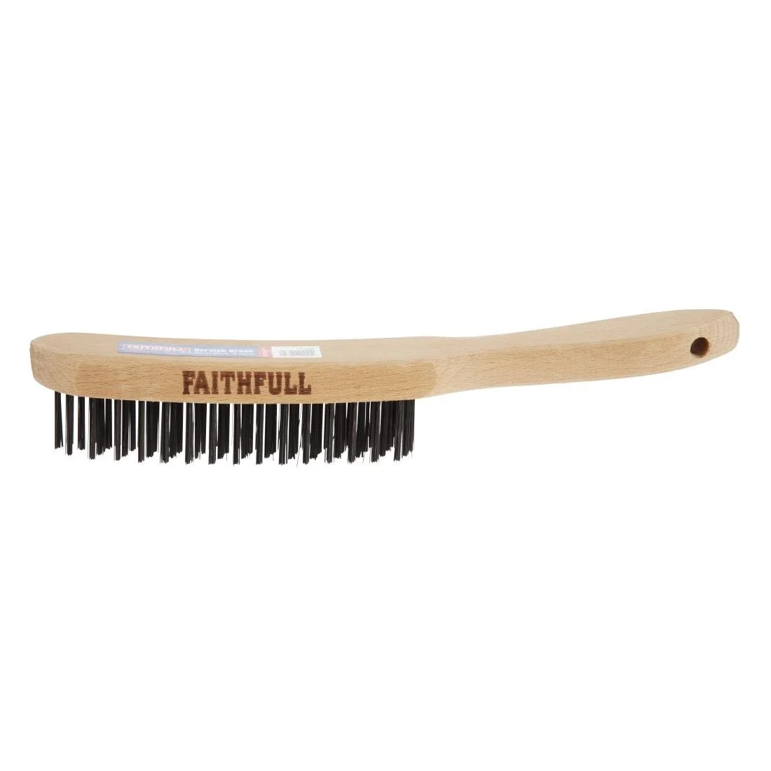 Faithfull Heavy Duty Wire Grill Brush 4 Row - Image 4