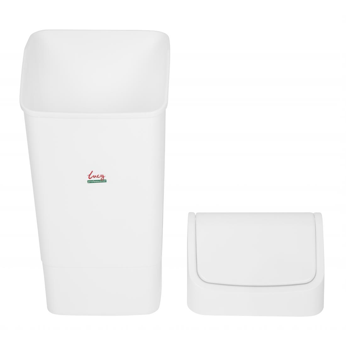 SYR Swing Lid Bin White