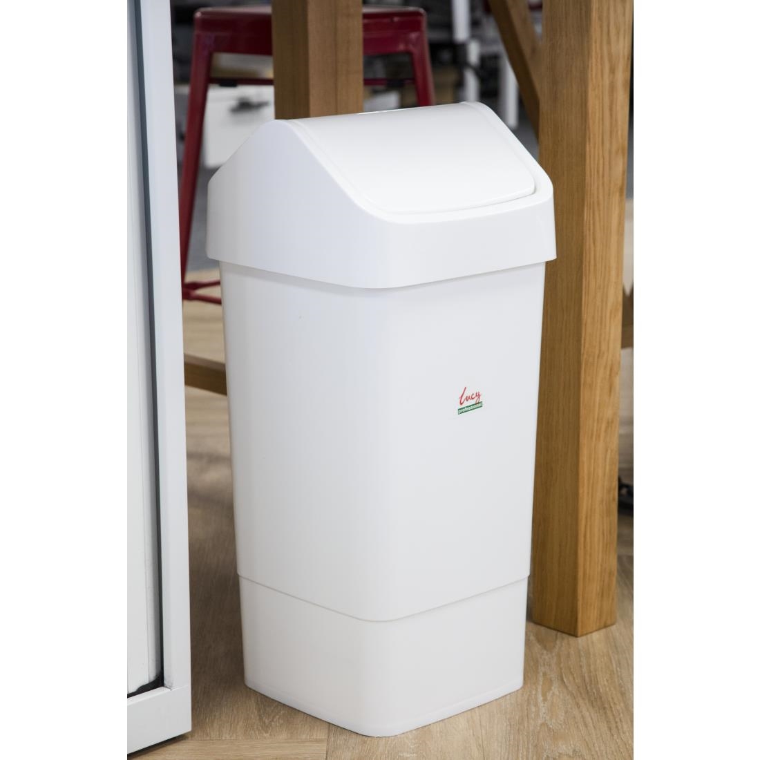 SYR Swing Lid Bin White
