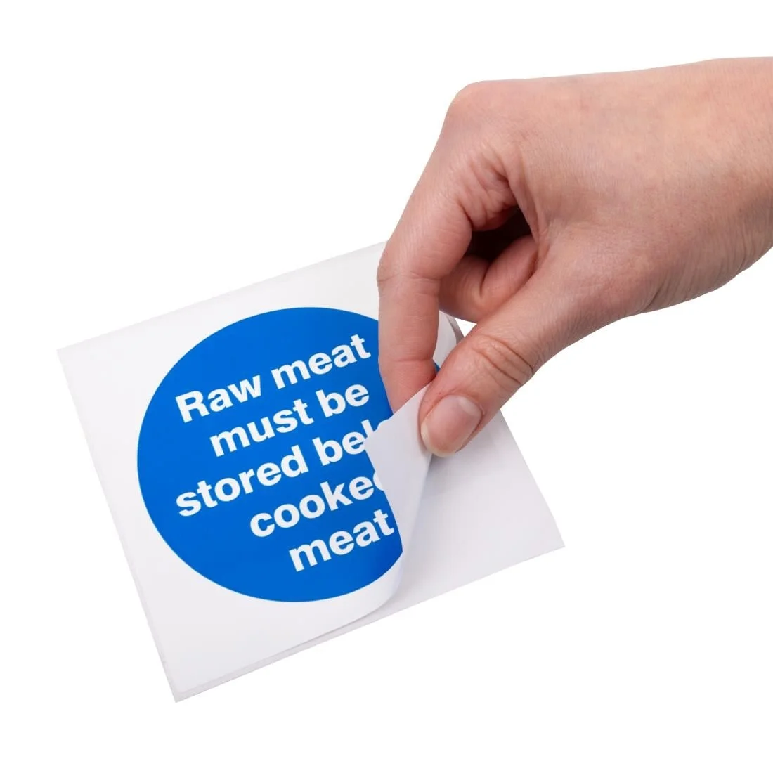 Vogue Raw Meat Must Be Stored Below Cooked Meat Sign - Image 3
