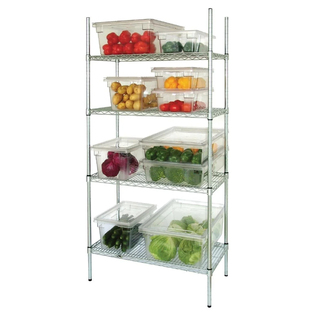 Vogue 4 Tier Wire Shelving Kit 915x460mm - Image 5