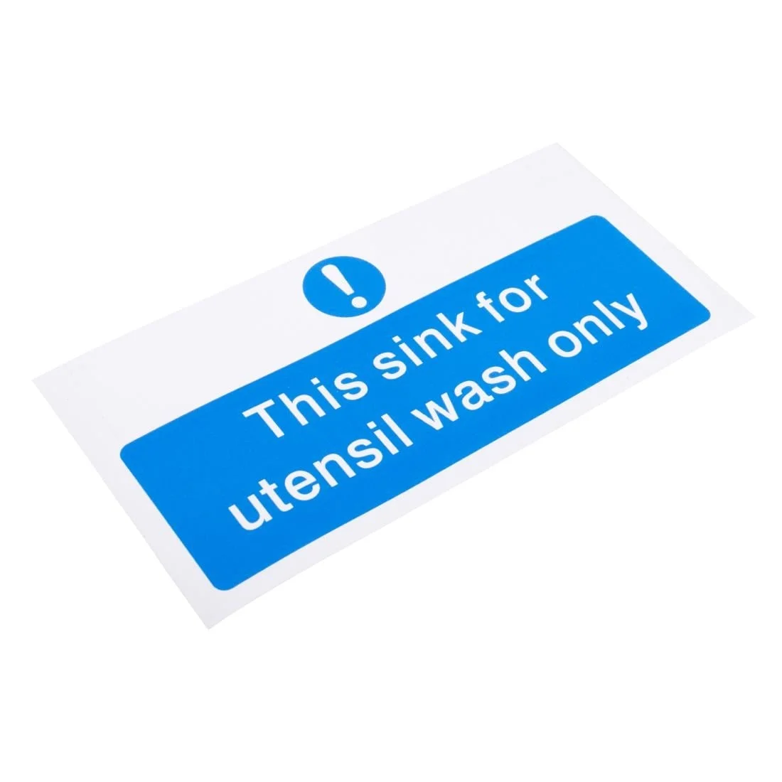 Vogue Utensil Wash Only Sign - Image 2