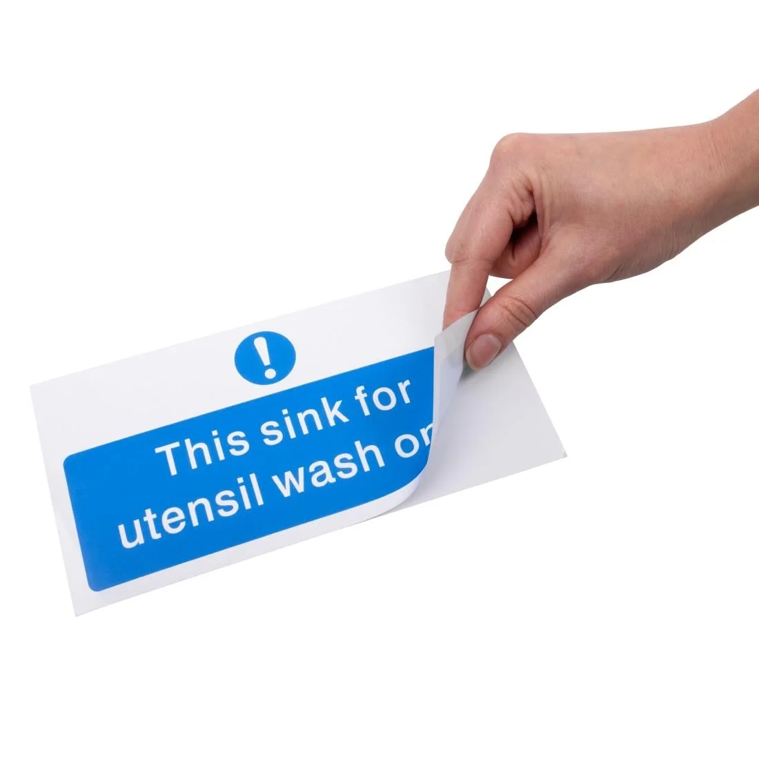 Vogue Utensil Wash Only Sign - Image 3