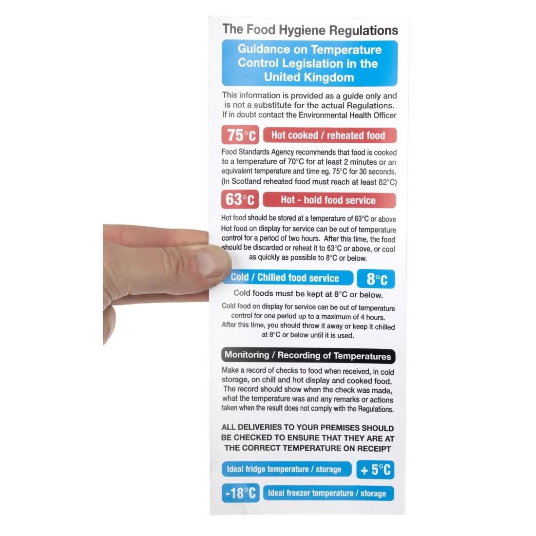 2006 Food Act Cook Chill Guidelines Sign - Image 4
