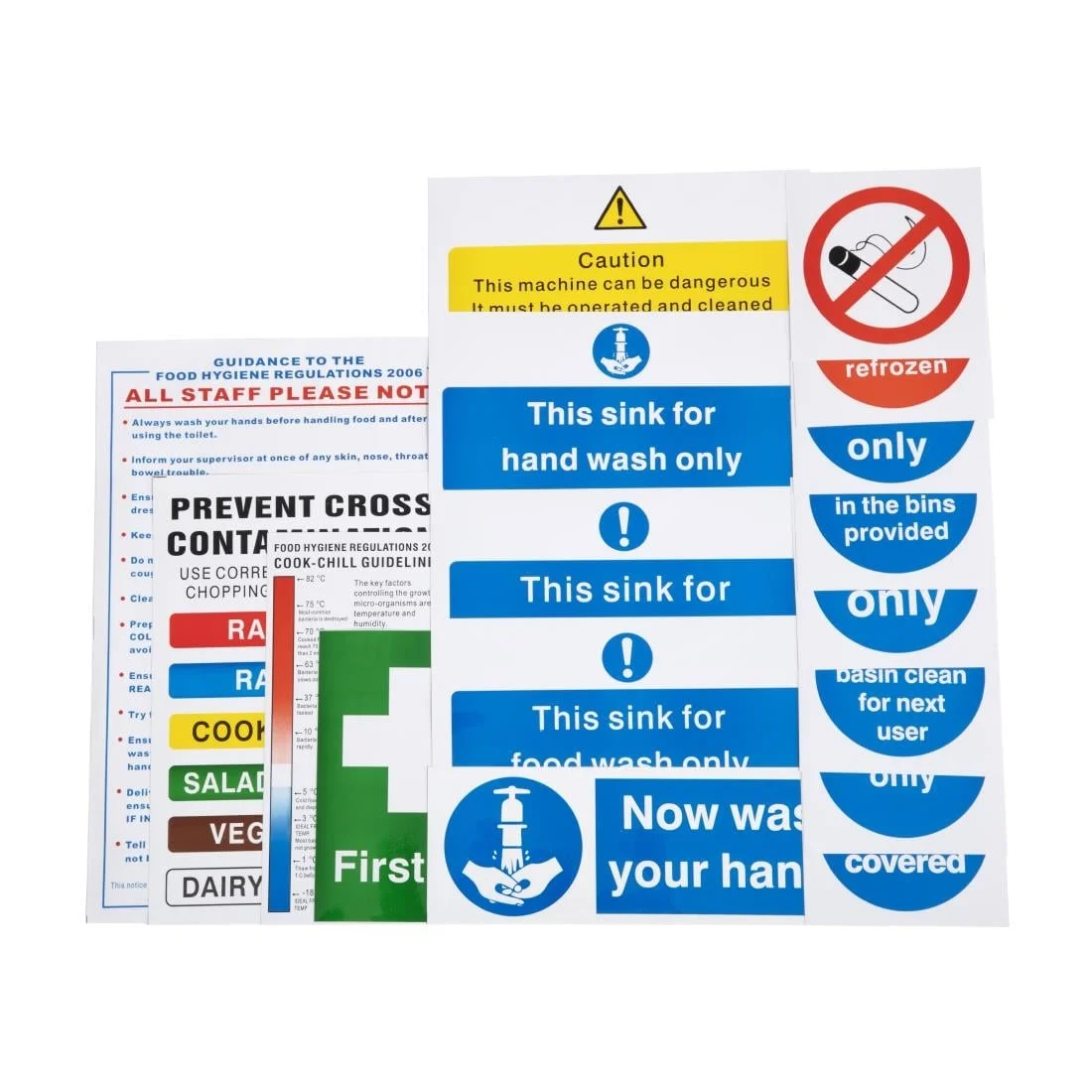 Vogue Senior Hygiene Catering Sign Pack - Image 2
