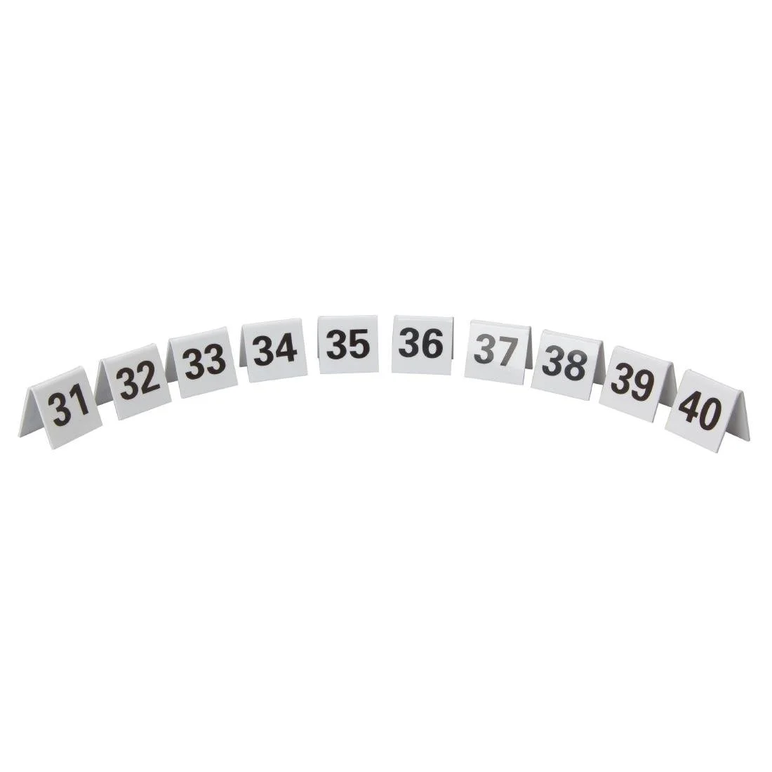 Beaumont Perspex Table Numbers 31-40